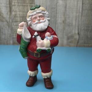 Hallmark Keepsake Ornament 1986 6” Jolly St. Nick Hand Painted Fine Porcelain